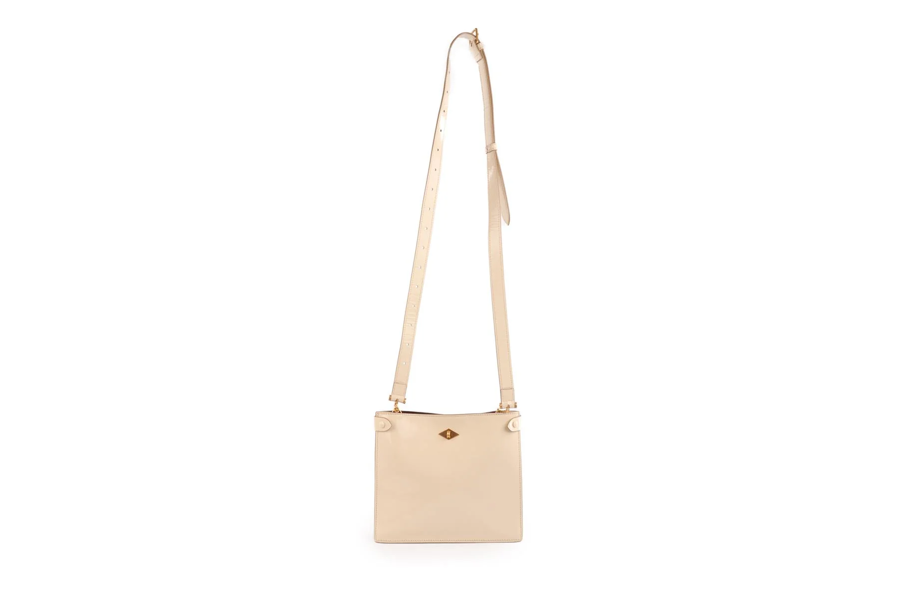 MÉTIER CREAM STOWAWAY PATENT LEATHER SHOULDER BAG - Image 3