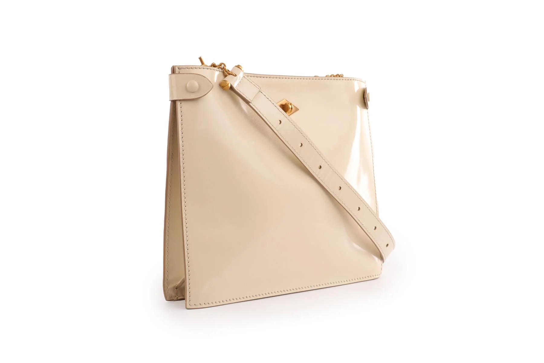 MÉTIER CREAM STOWAWAY PATENT LEATHER SHOULDER BAG - Image 4