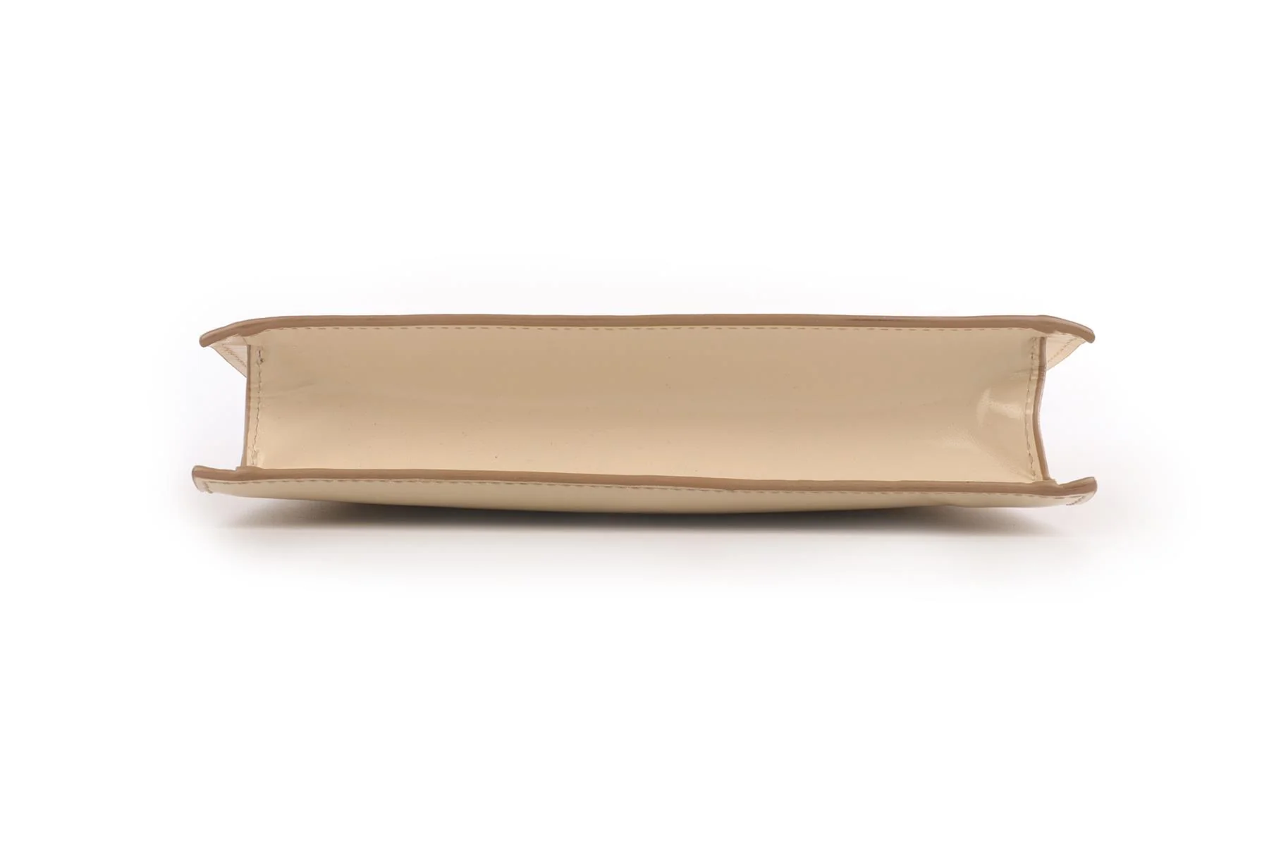 MÉTIER CREAM STOWAWAY PATENT LEATHER SHOULDER BAG - Image 8