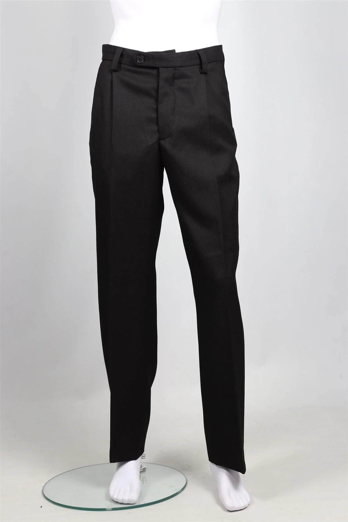 MFPEN BLACK MEN'S WOOL TROUSERS SMALL - Image 2
