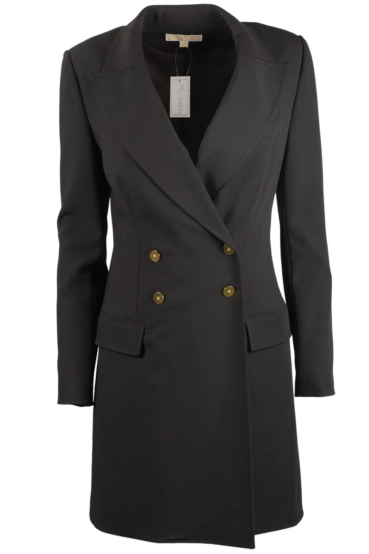 MICHAEL KORS BLACK WOOL COAT US 6 UK 10