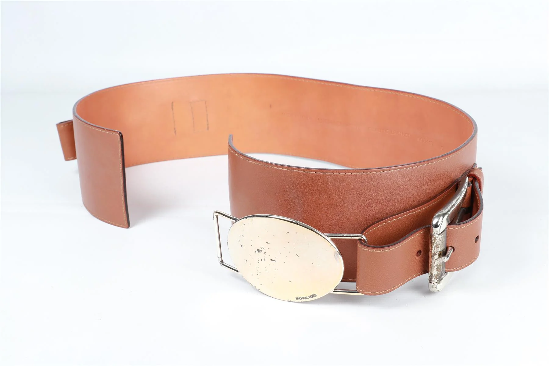 MICHAEL KORS BROWN LEATHER WAIST BELT SMALL - Image 7