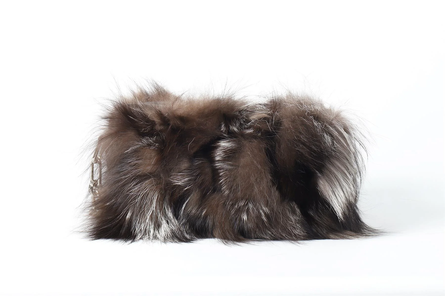 MICHAEL KORS COLLECTION JULIE LG CAMERA FOX FUR AND LEATHER SHOULDER BAG - Image 5