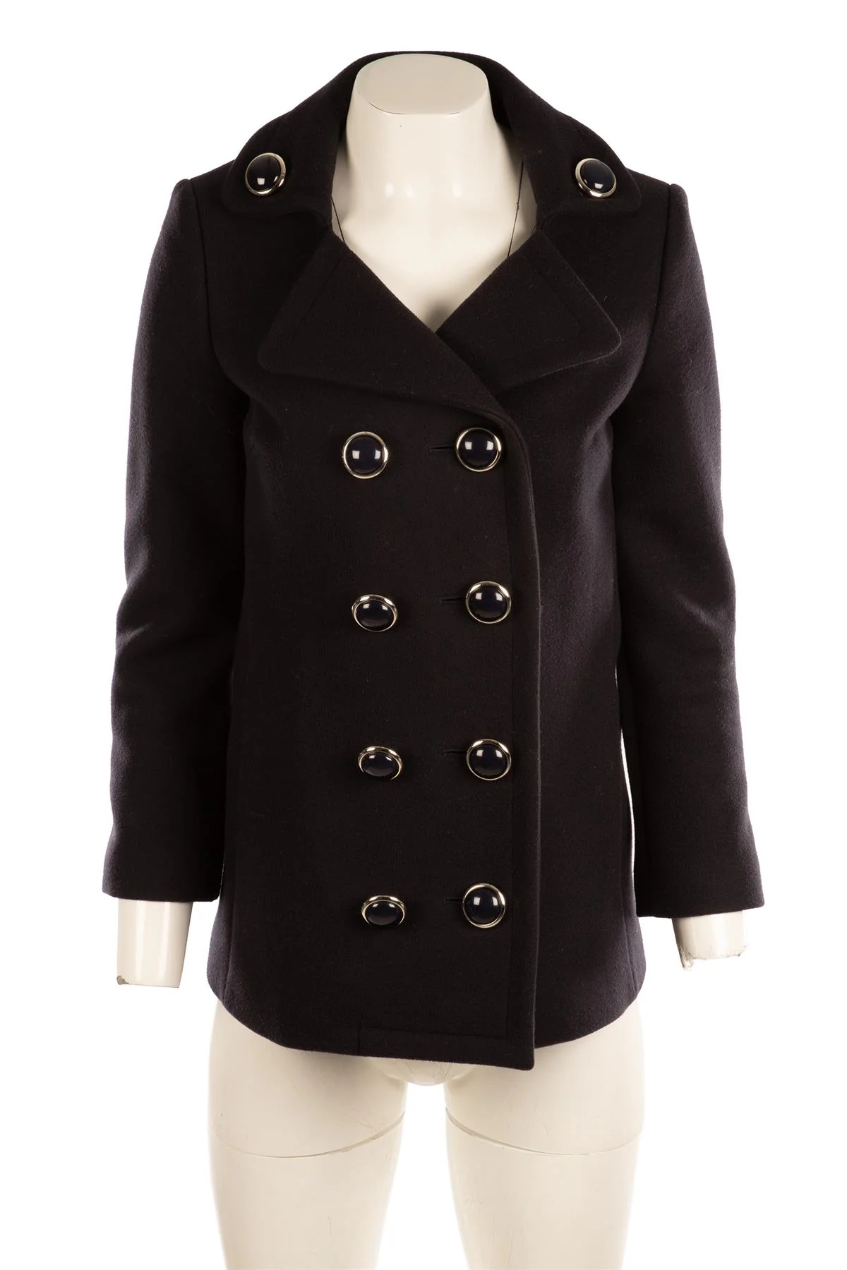 MICHAEL KORS COLLECTION NAVY WOOL JACKET US 2 UK 6 - Image 2