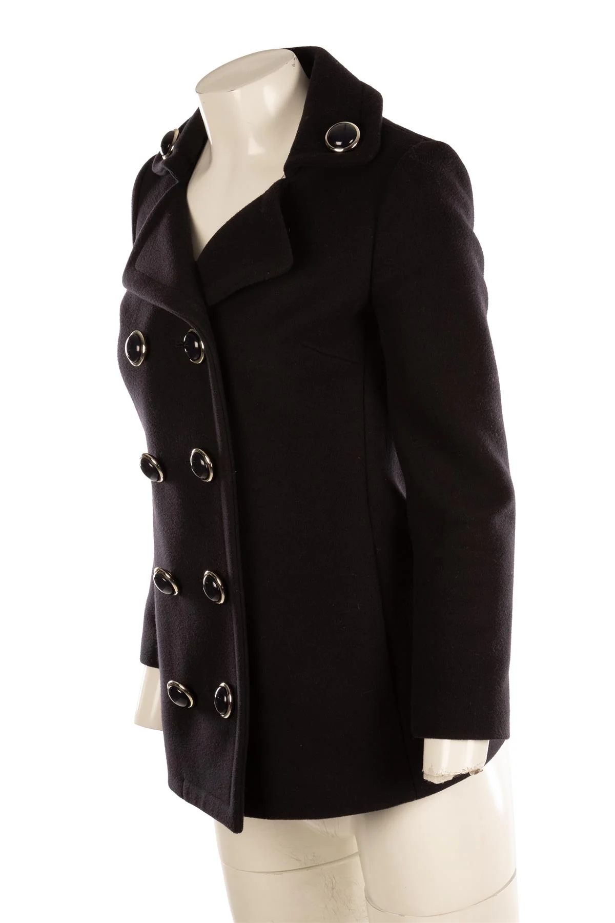 MICHAEL KORS COLLECTION NAVY WOOL JACKET US 2 UK 6 - Image 3