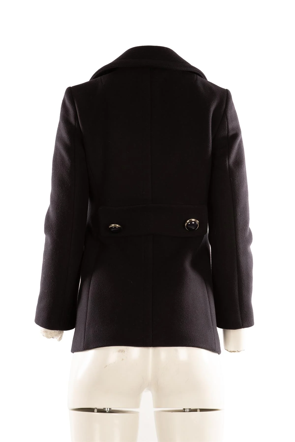 MICHAEL KORS COLLECTION NAVY WOOL JACKET US 2 UK 6 - Image 4