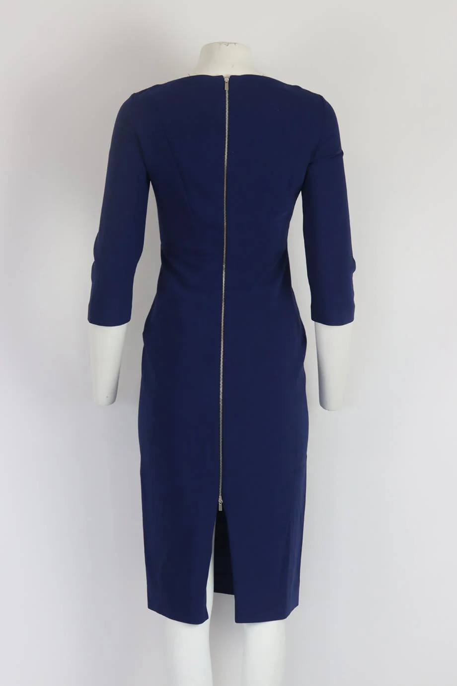 MICHAEL KORS COLLECTION STRETCH WOOL CREPE MIDI DRESS US 4 UK 8 - Image 4