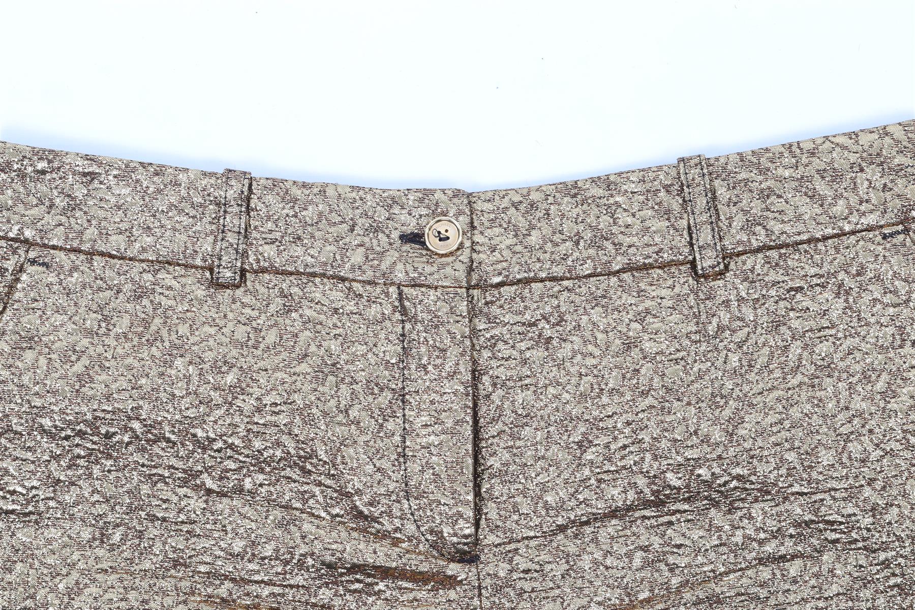 MICHAEL KORS GOLD JACQUARD SHORTS US 4 UK 8 - Image 3
