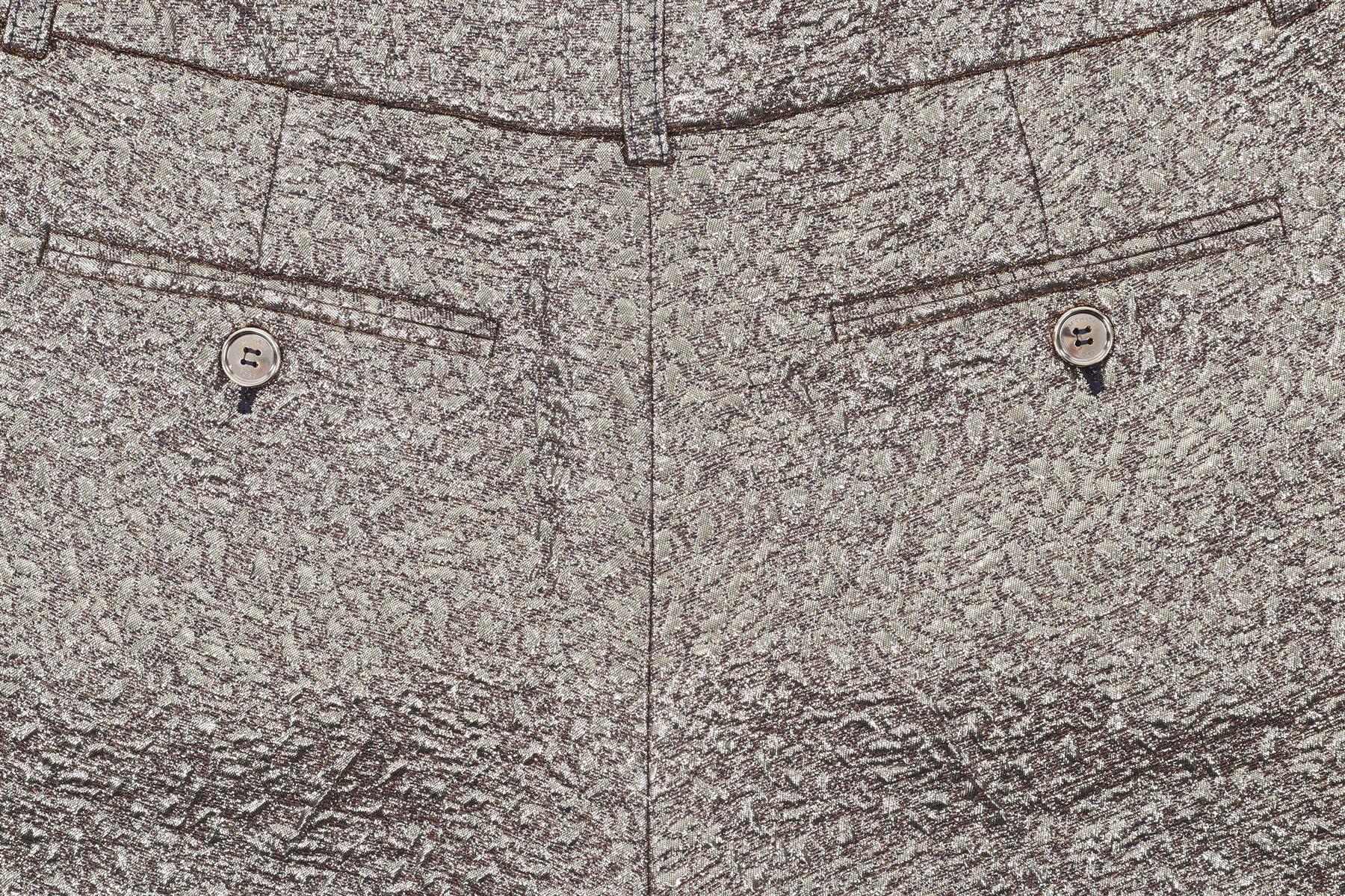 MICHAEL KORS GOLD JACQUARD SHORTS US 4 UK 8 - Image 5