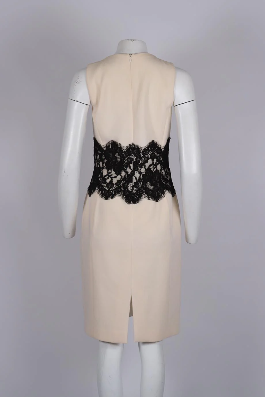 MICHAEL KORS LACE PANELED WOOL BLEND DRESS US 8 UK 12 - Image 4