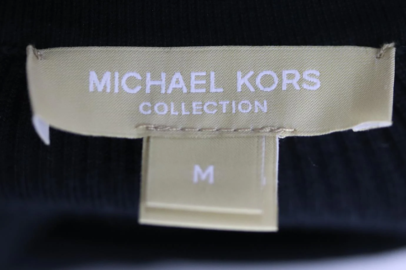 MICHAEL KORS RIBBED STRETCH WOOL BLEND BODYSUIT MEDIUM - Image 5
