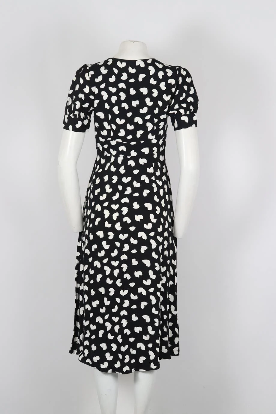 MICHAEL MICHAEL KORS PRINTED CREPE MIDI DRESS XSMALL - Image 4