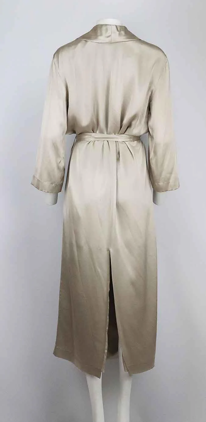 MICHELLE MASON BELTED SILK SATIN ROBE US 8 UK 12 - Image 4