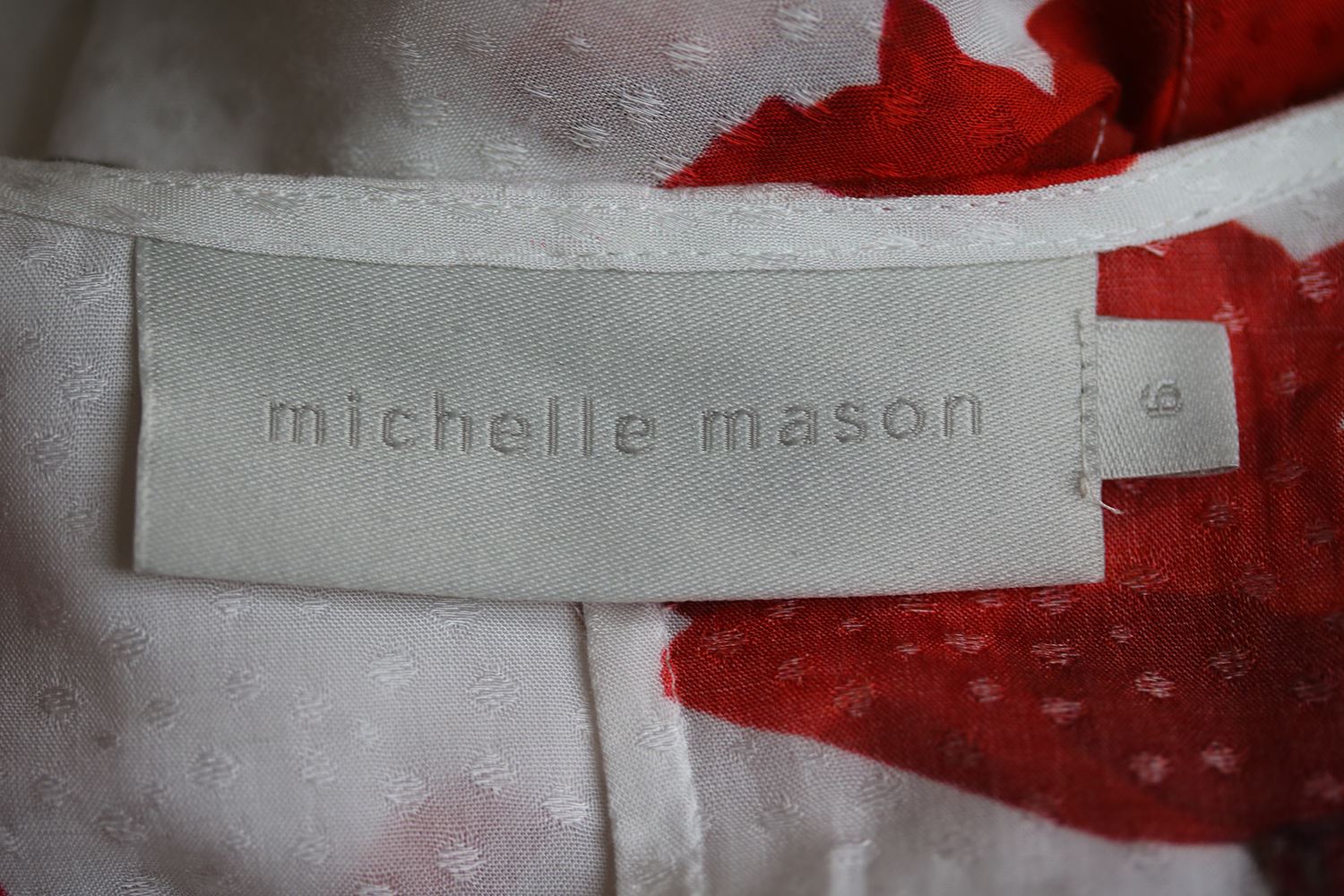MICHELLE MASON FLUTTER SLEEVE WRAP MINI DRESS US 6 UK 10 - Image 5