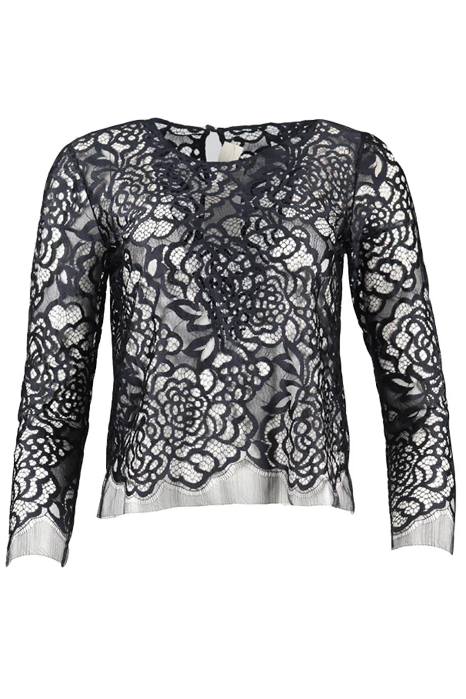 MICHELLE MASON LACE TOP US 2 UK 6