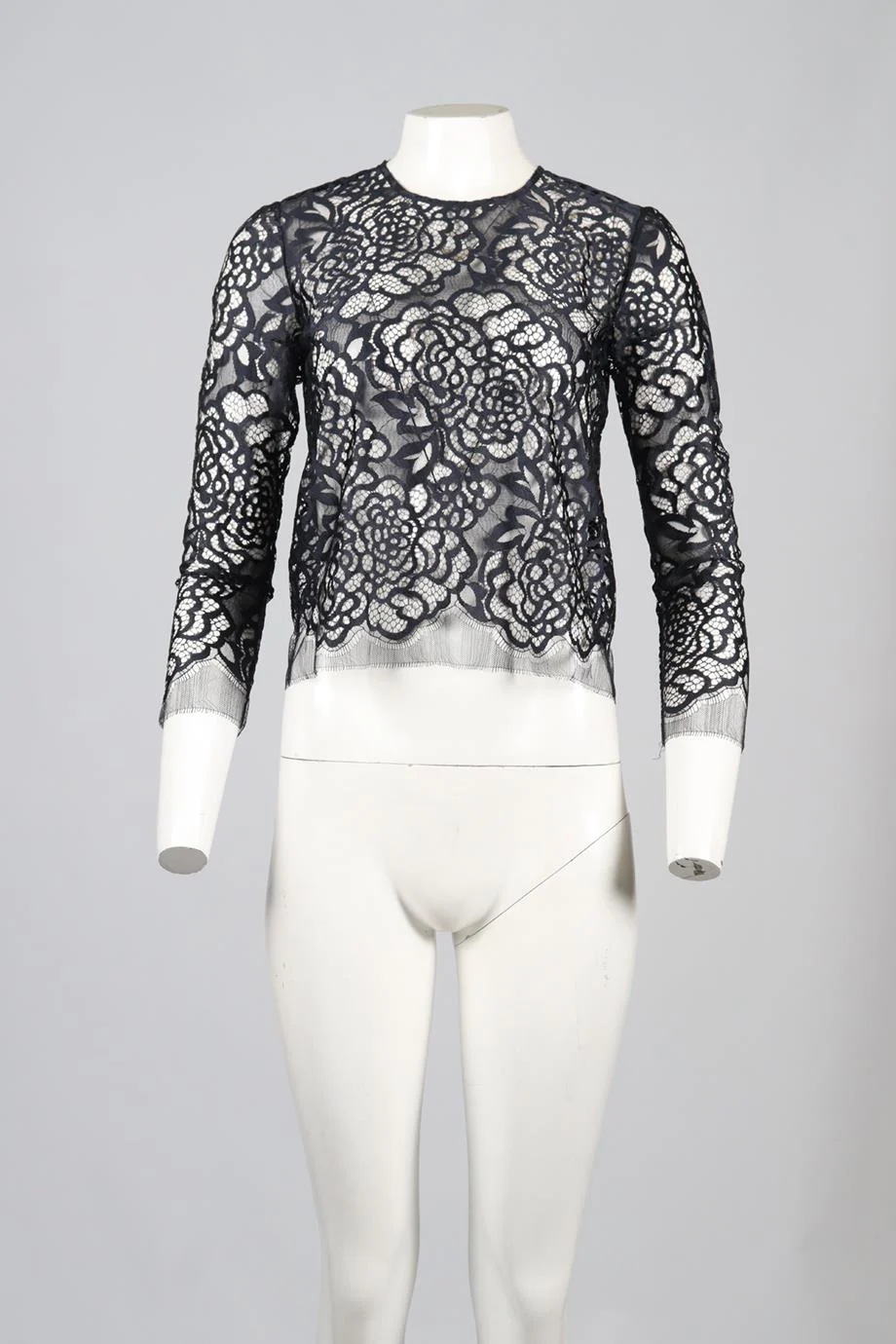 MICHELLE MASON LACE TOP US 2 UK 6 - Image 2