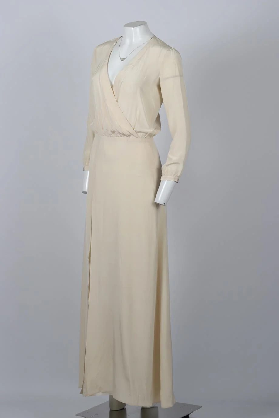 MICHELLE MASON SILK MAXI DRESS US 2 UK 6 - Image 3