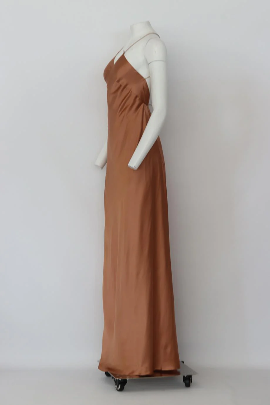 MICHELLE MASON SILK MAXI WRAP DRESS US 6 UK 10 - Image 3