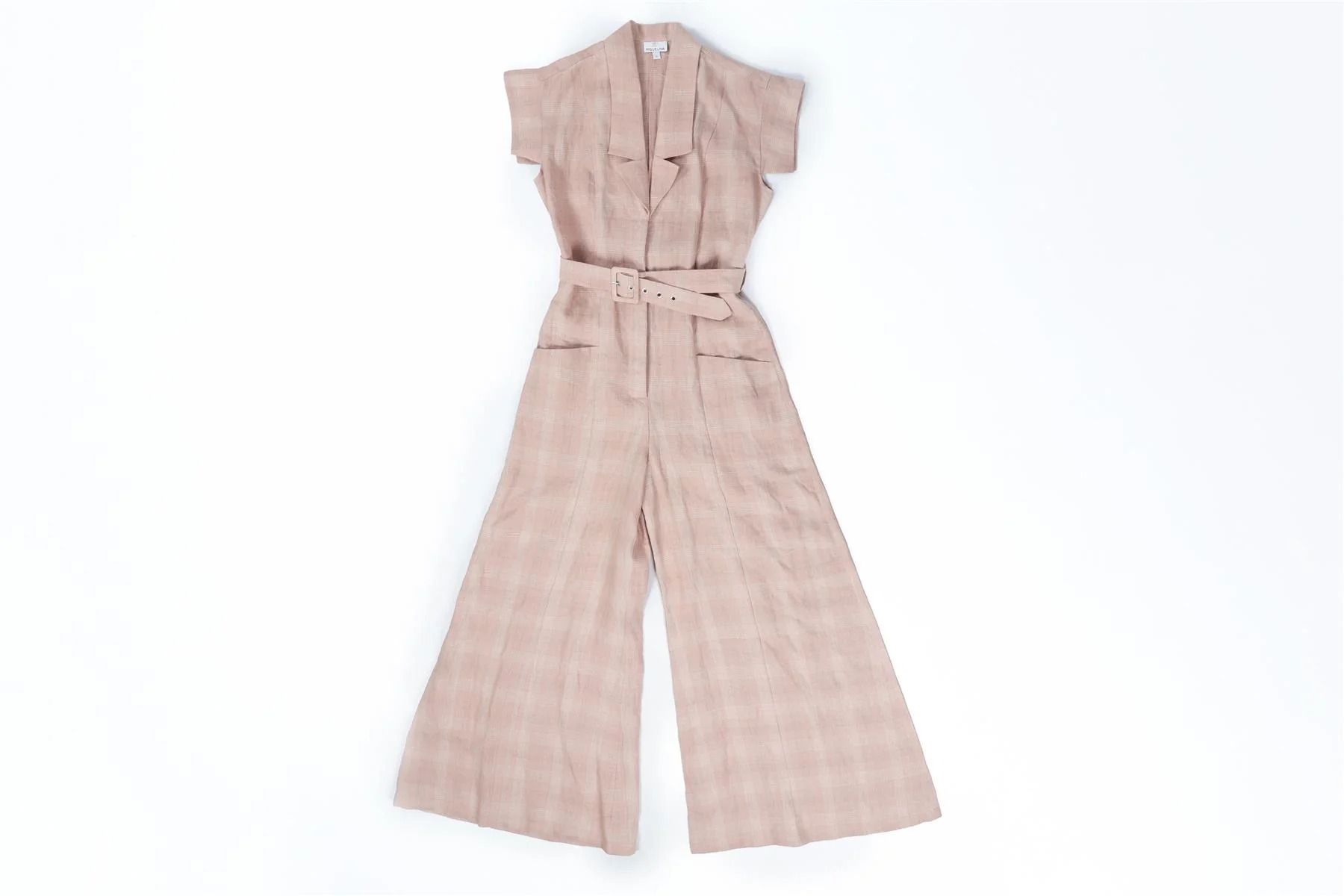 MIGUELINA PINK LINEN JUMPSUIT XSMALL - Image 2
