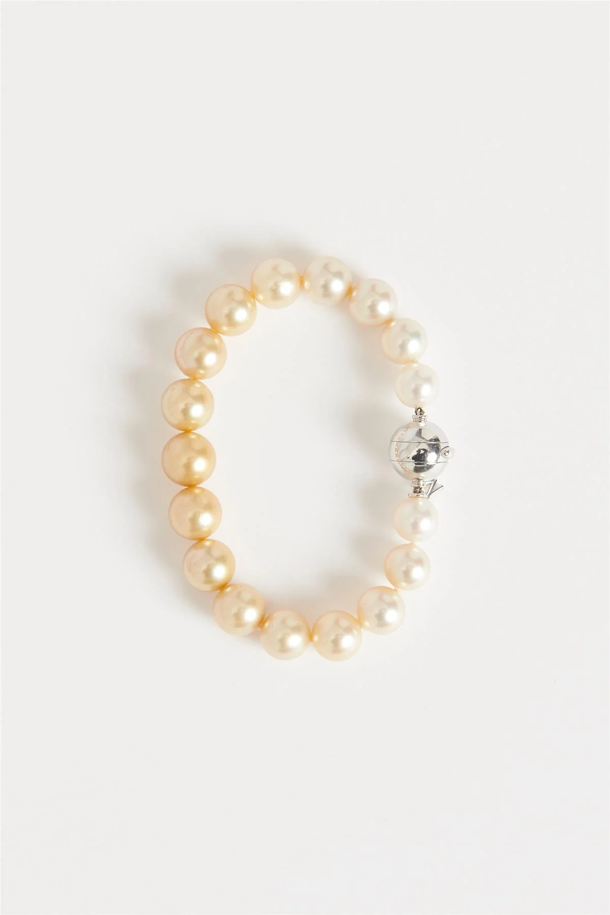 MIKIMOTO WHITE AND GOLDEN PEARL BRACELET - Image 2