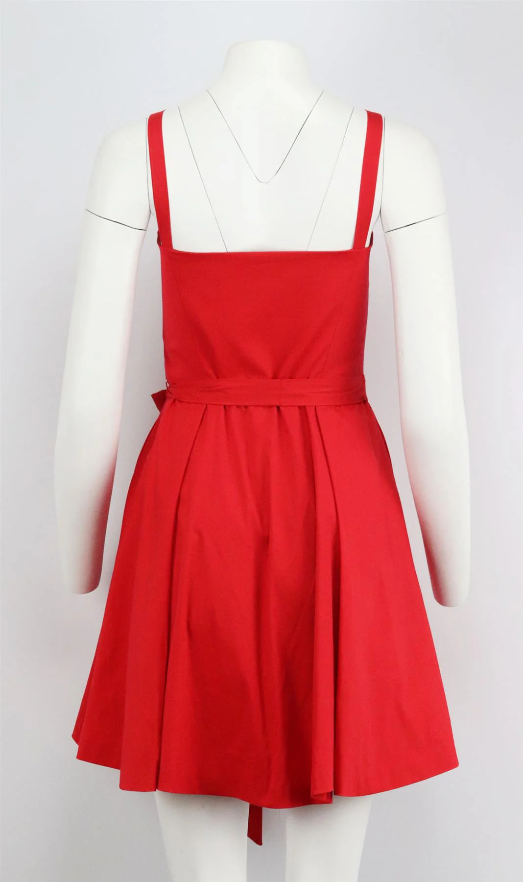 MILLY BELTED COTTON BLEND MINI DRESS US 10 UK 14 - Image 4