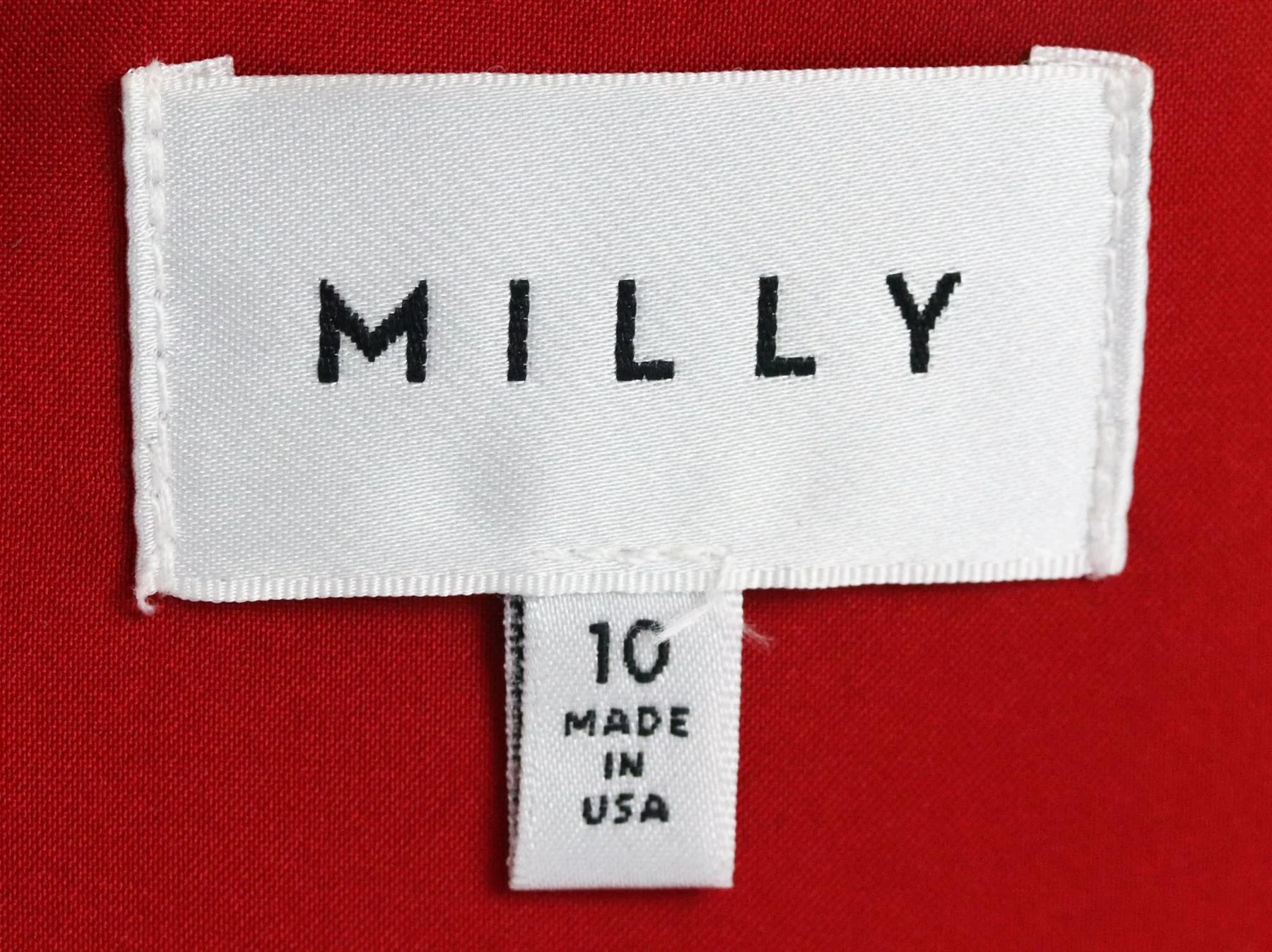 MILLY BELTED COTTON BLEND MINI DRESS US 10 UK 14 - Image 5