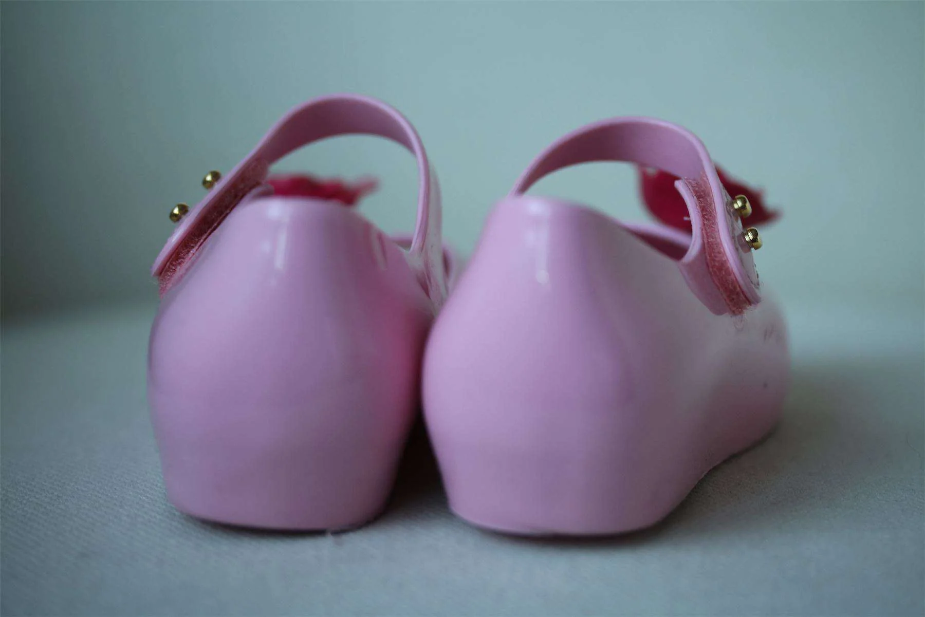 MINI MELISSA BEAUTY & THE BEAST PINK JELLY SHOES EU 24 UK 7 - Image 5