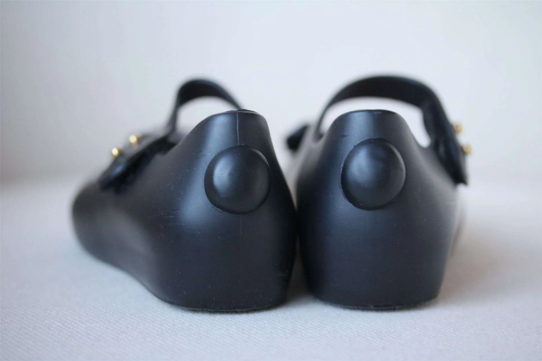 MINI MELISSA BLACK PUG JELLY SHOES EU 27 UK 9 - Image 4