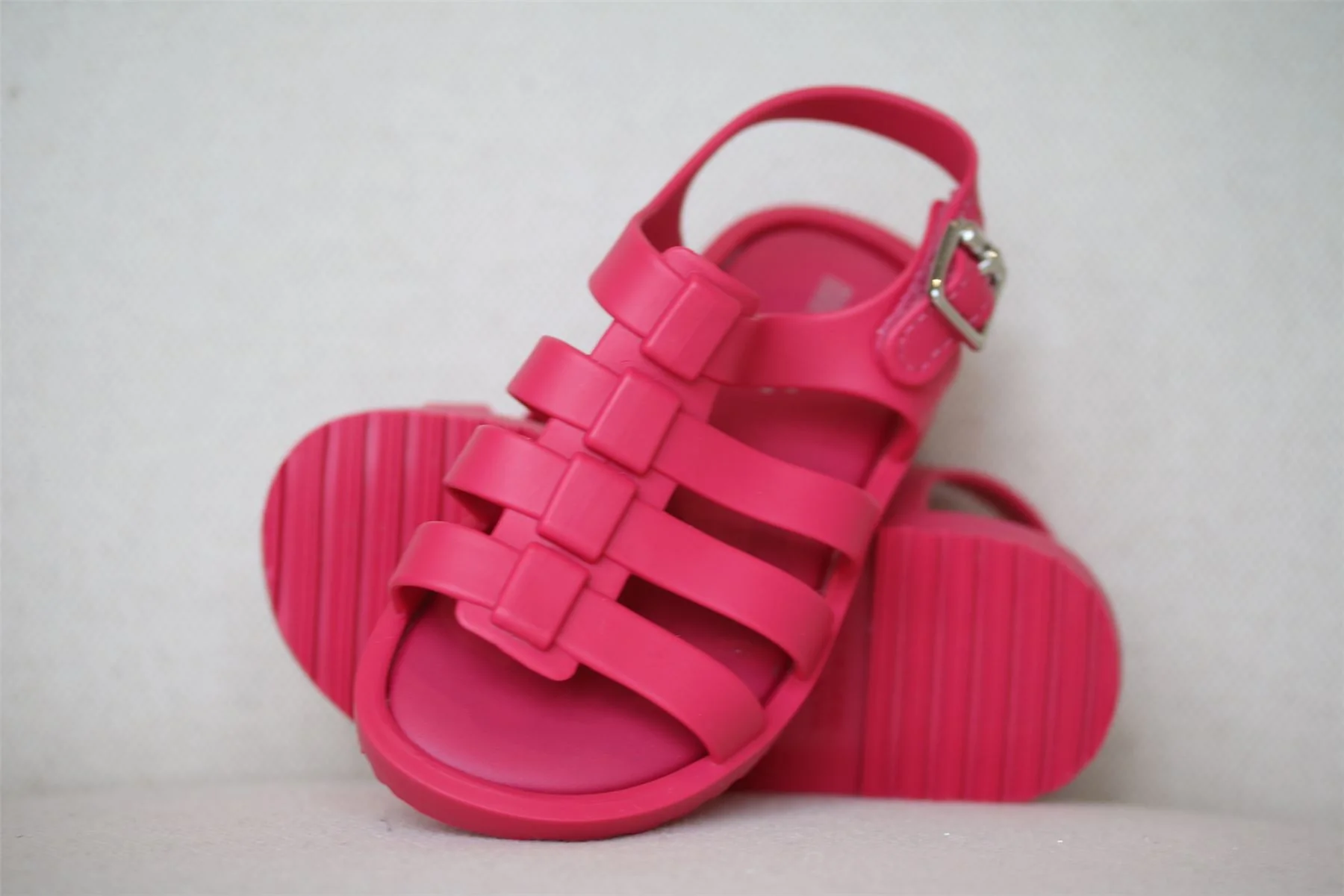 MINI MELISSA GIRLS BRIGHT PINK JELLY SANDALS EU 24 UK 7 - Image 5