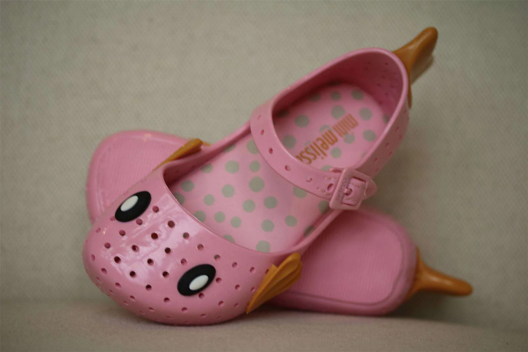 MINI MELISSA GIRLS PINK FURADINHA FABULA JELLY SHOES EU 24 UK 7 - Image 3