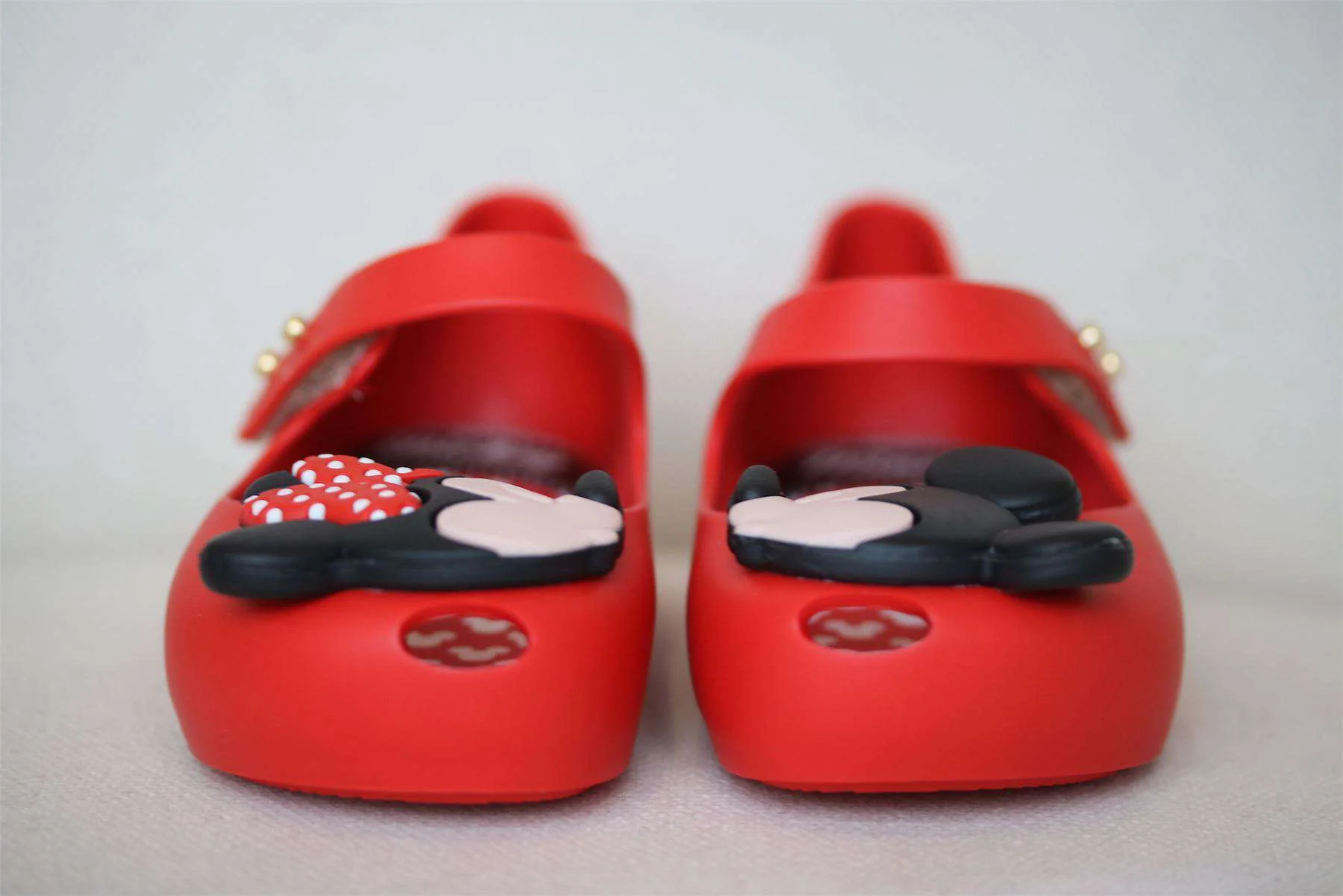 MINI MELISSA GIRLS RED MINNE MOUSE JELLY SHOES EU 24 UK 7 - Image 2