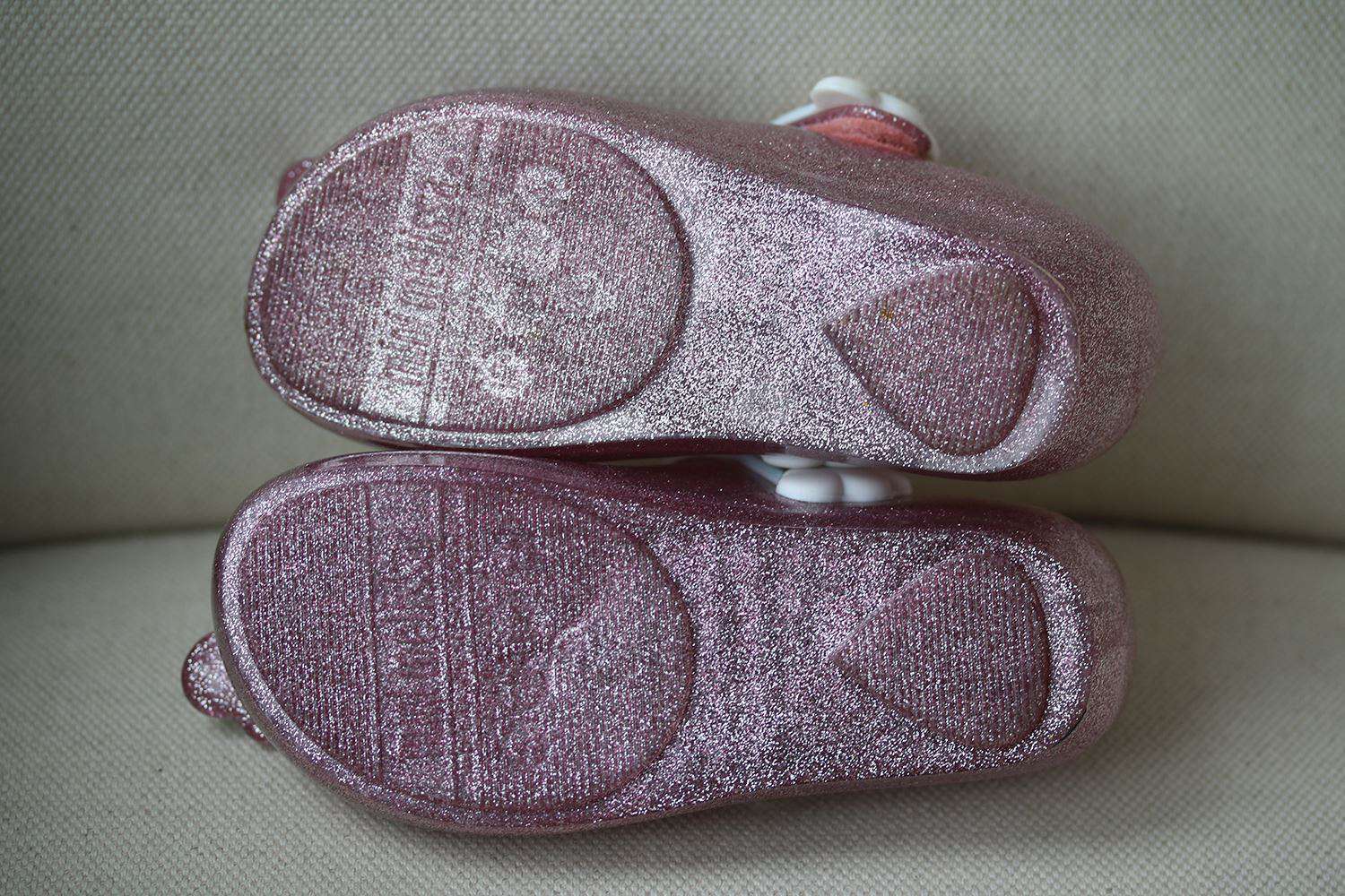 MINI MELISSA GIRLS UNICORN GLITTER JELLY SHOES EU 25/26 UK 8/9 - Image 5