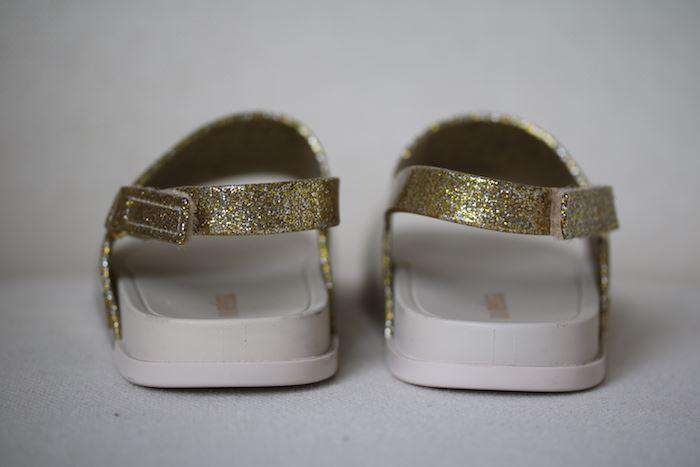 MINI MELISSA GOLD GLITTER JELLY SANDALS EU 25-26 UK 8 - Image 3