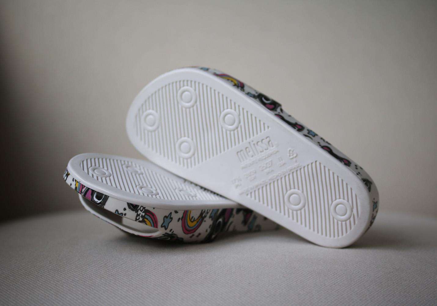 MINI MELISSA KIDS GIRLS MEL CAT PRINT SLIDES EU 28/29 UK 10 - Image 5
