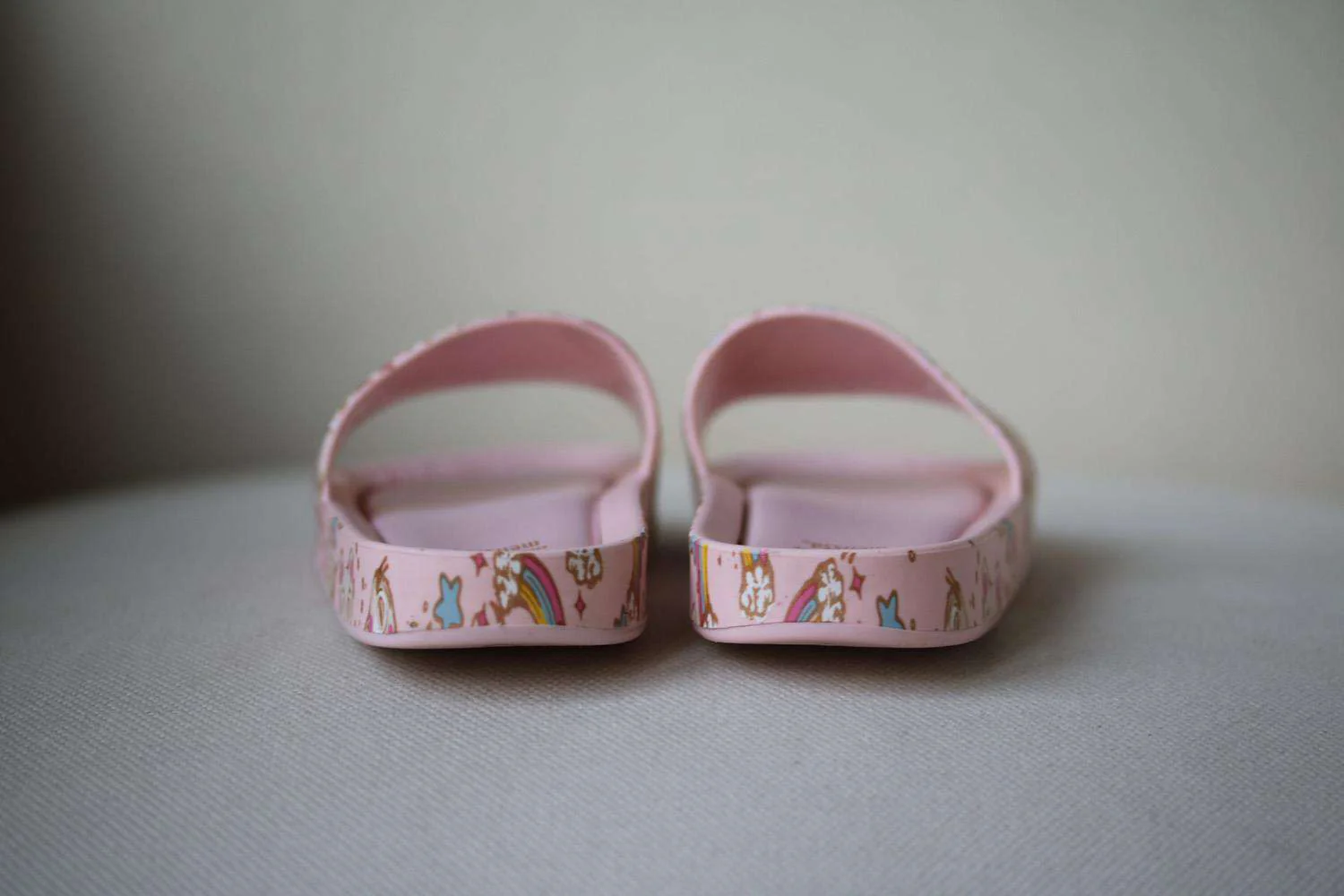 MINI MELISSA KIDS GIRLS MEL CAT PRINT SLIDES EU 28/29 UK 10 - Image 4