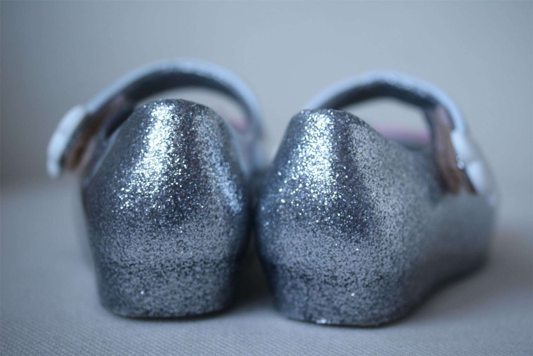 MINI MELISSA SILVER ULTRAGIRL JELLY SHOES EU 25/26 UK 8 - Image 5