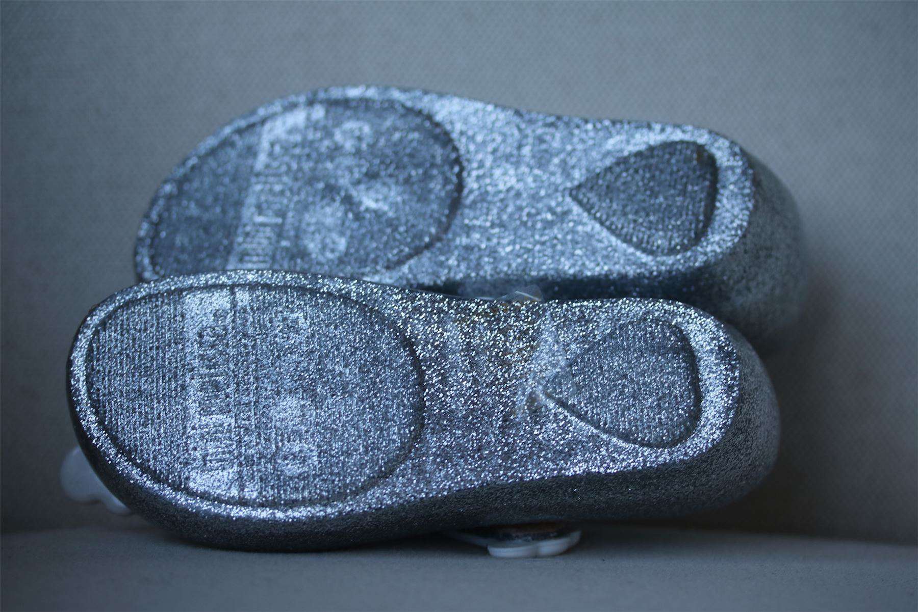 MINI MELISSA SILVER ULTRAGIRL JELLY SHOES EU 25/26 UK 8 - Image 6