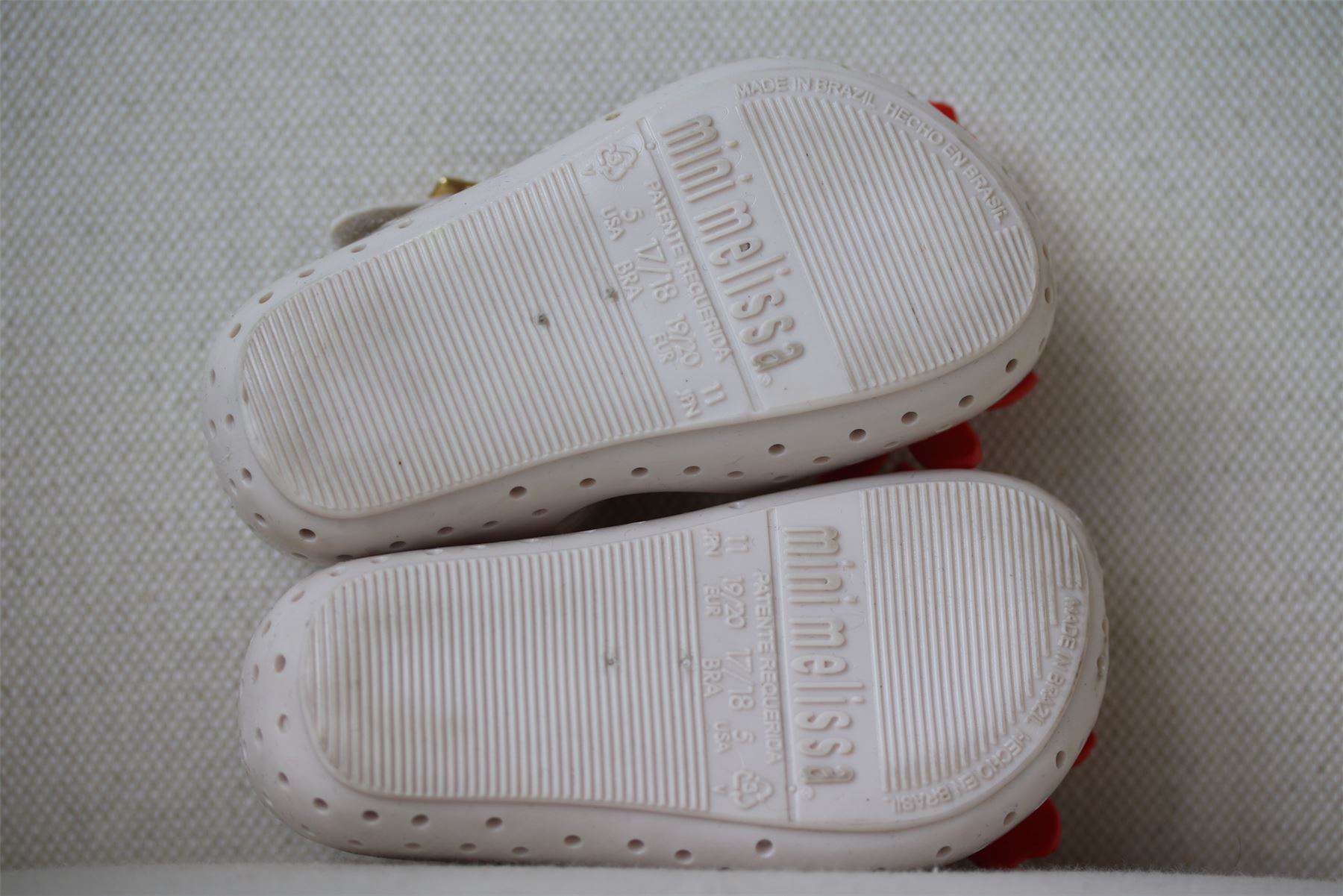 MINI MELISSA X ISABELA CAPETO GIRLS FLOWER JELLY SHOES EU 19-20 UK 4 - Image 4
