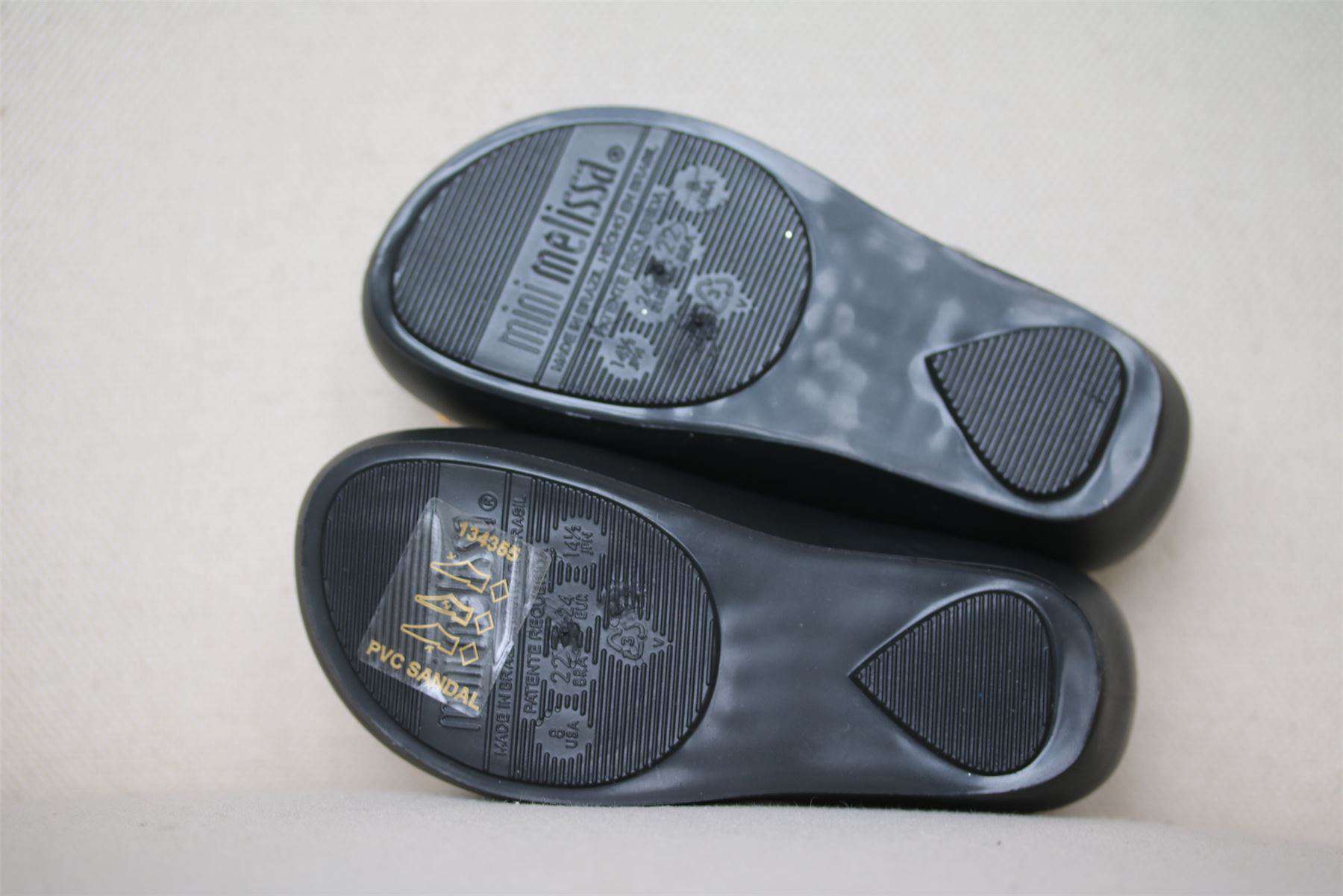 MINI MELISSA X VIVIENNE WESTWOOD GIRLS BLACK PEARL ORB JELLY SHOES EU 24 UK 7 - Image 5