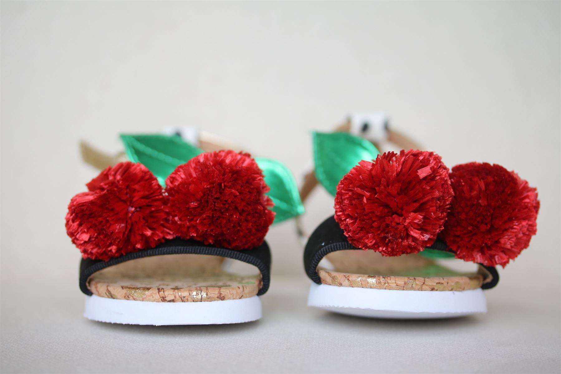MINI MISS KG GIRLS CHERRY SANDALS EU 24 UK 7 - Image 4