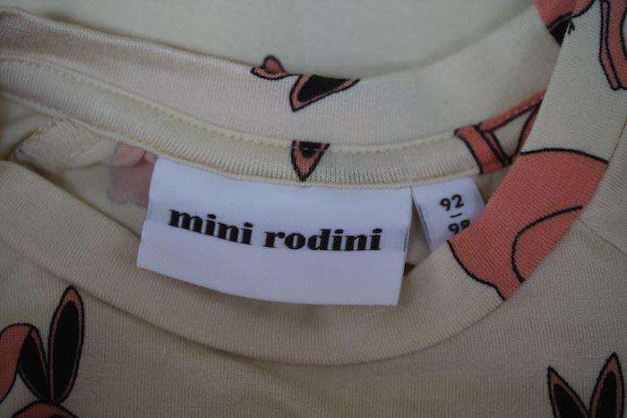 MINI RODINI KIDS IVORY RABBIT PRINT TOP & LEGGINGS SET 2-3 YEARS - Image 3