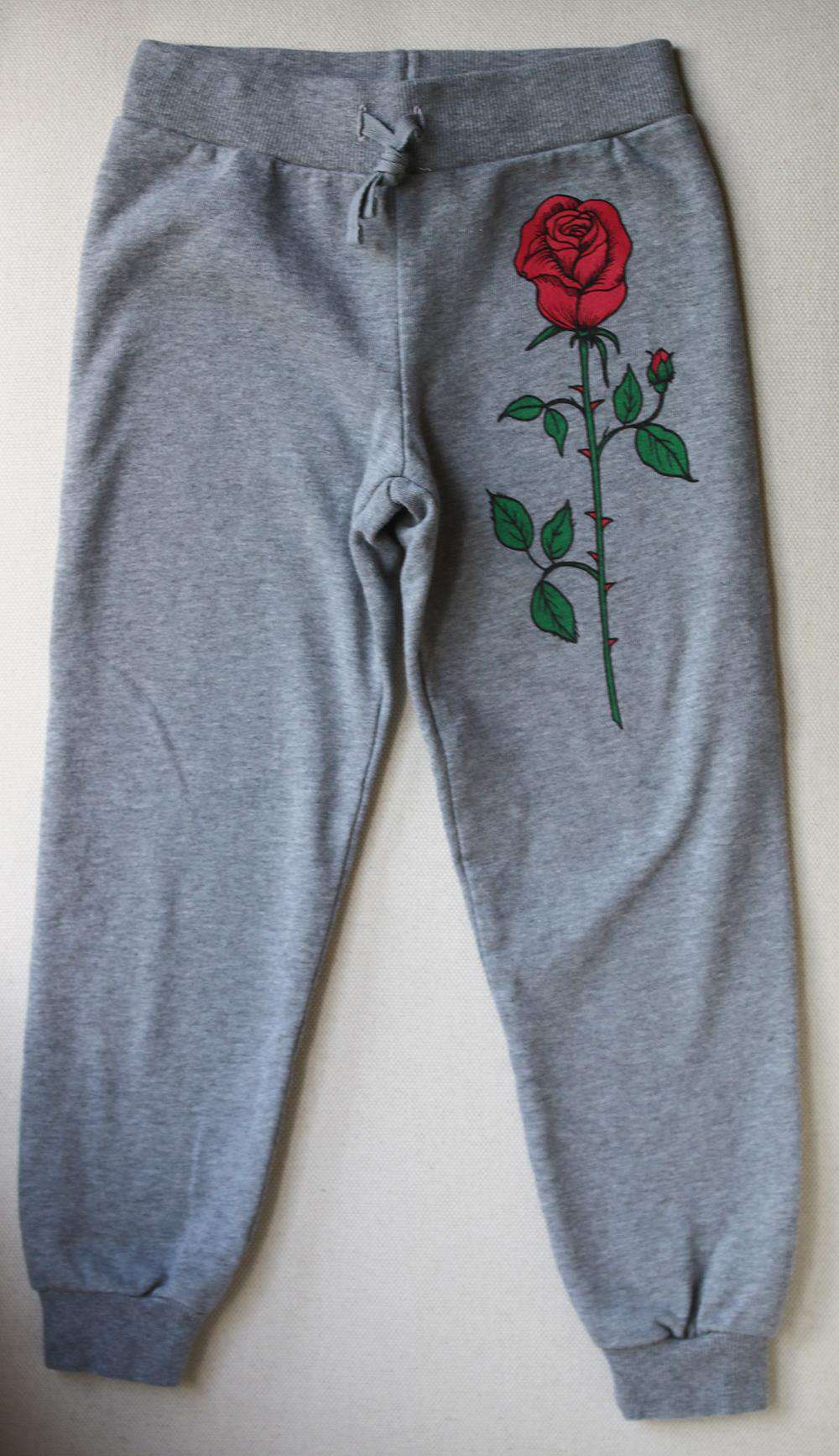 MINI RODINI KIDS ROSE PRINT COTTON TRACKSUIT 4-5 YEARS - Image 4