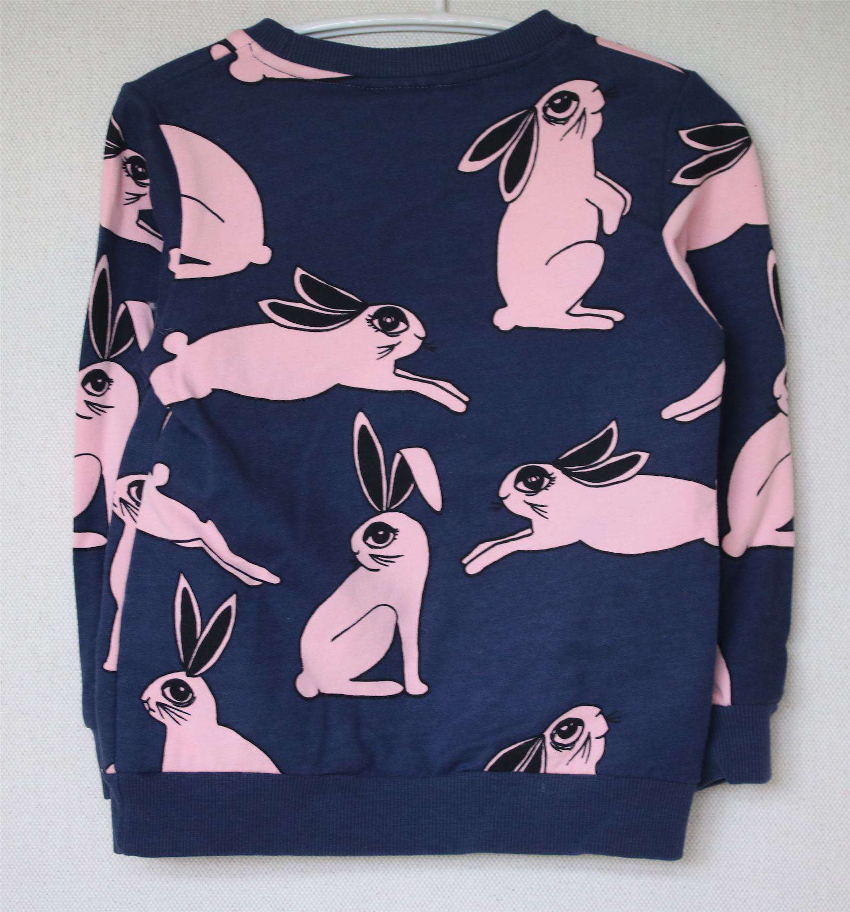 MINI RODINI NAVY BLUE HARE PRINT TRACKSUIT 2-3 YEARS - Image 3