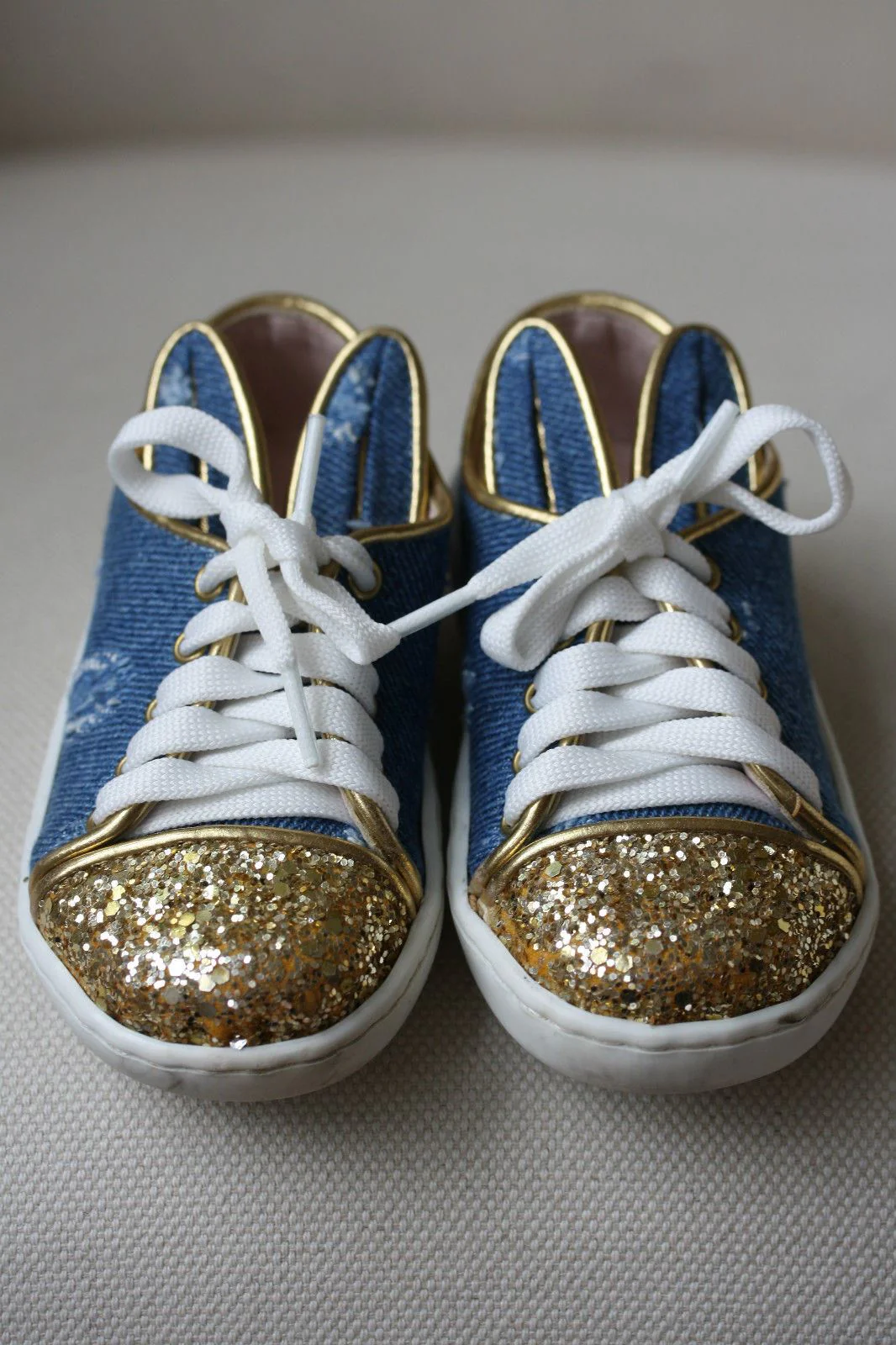 MINNA PARIKKA BABY DENIM BUNNY SNEAKERS SHOES EU 21 UK 4/5 - Image 7