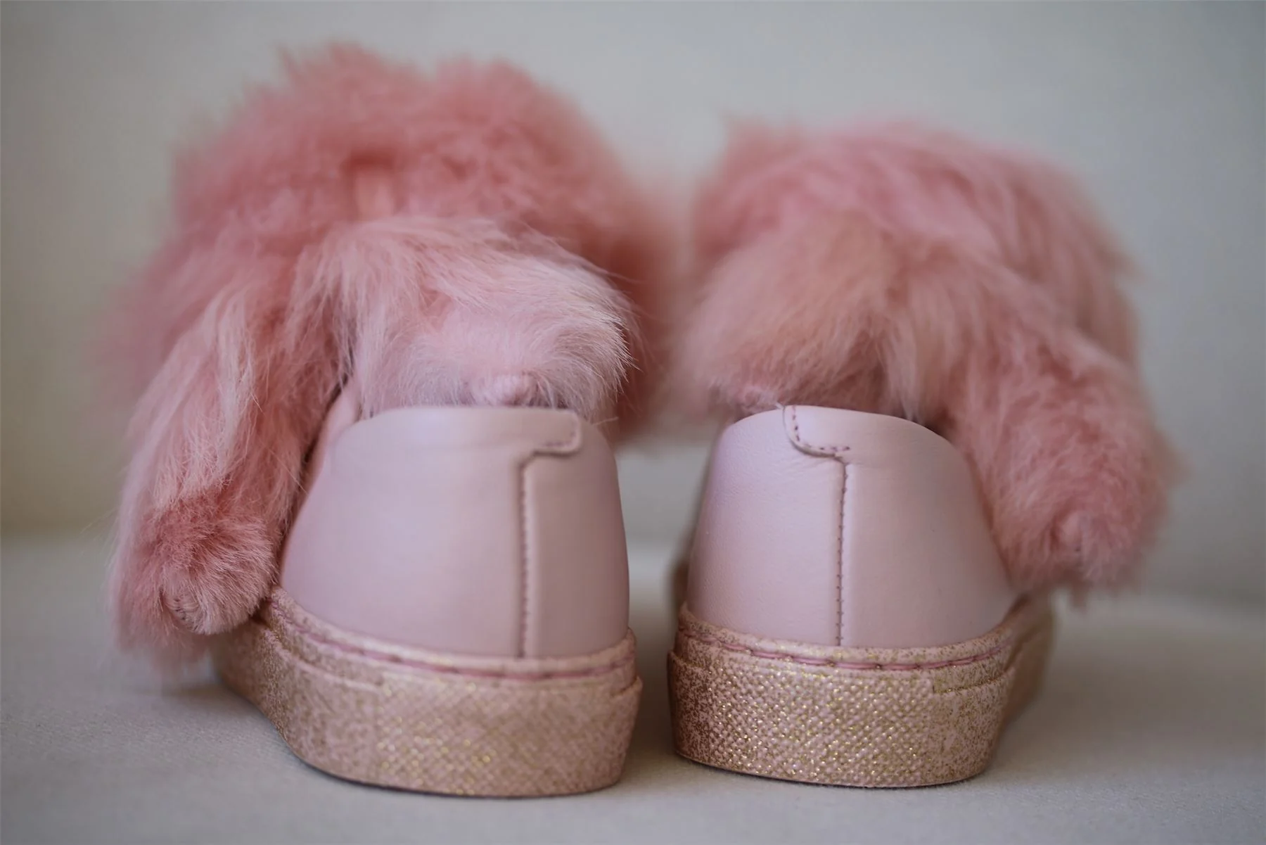 MINNA PARIKKA MINI GIRLS FLUFFY MINI PINK TRAINERS EU 25 UK 7.5 - Image 4