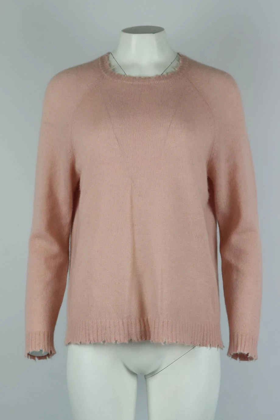 MINNIE ROSE DISTRESSED CASHMERE SWEATER LARGE - Image 2