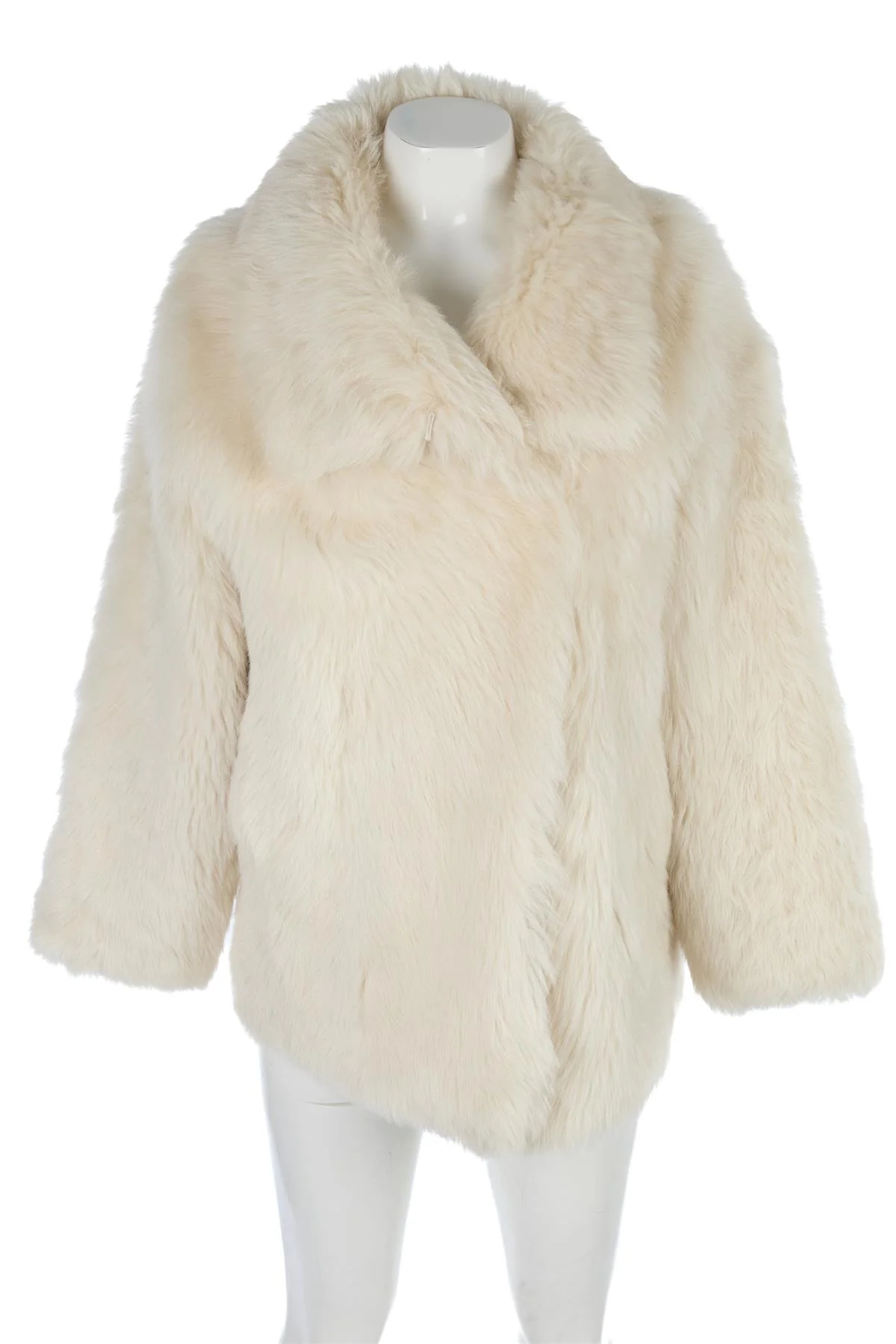 MINT VELVET IVORY SHEARLING JACKET SMALL/MEDIUM - Image 2