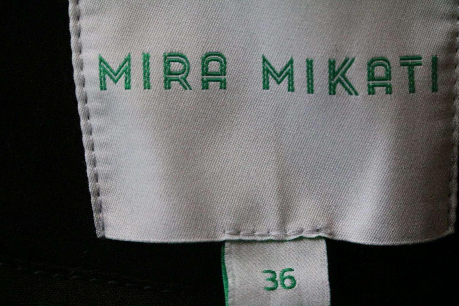MIRA MIKATI SUEDE PATCHED BOMBER JACKET FR 36 UK 8 - Image 5