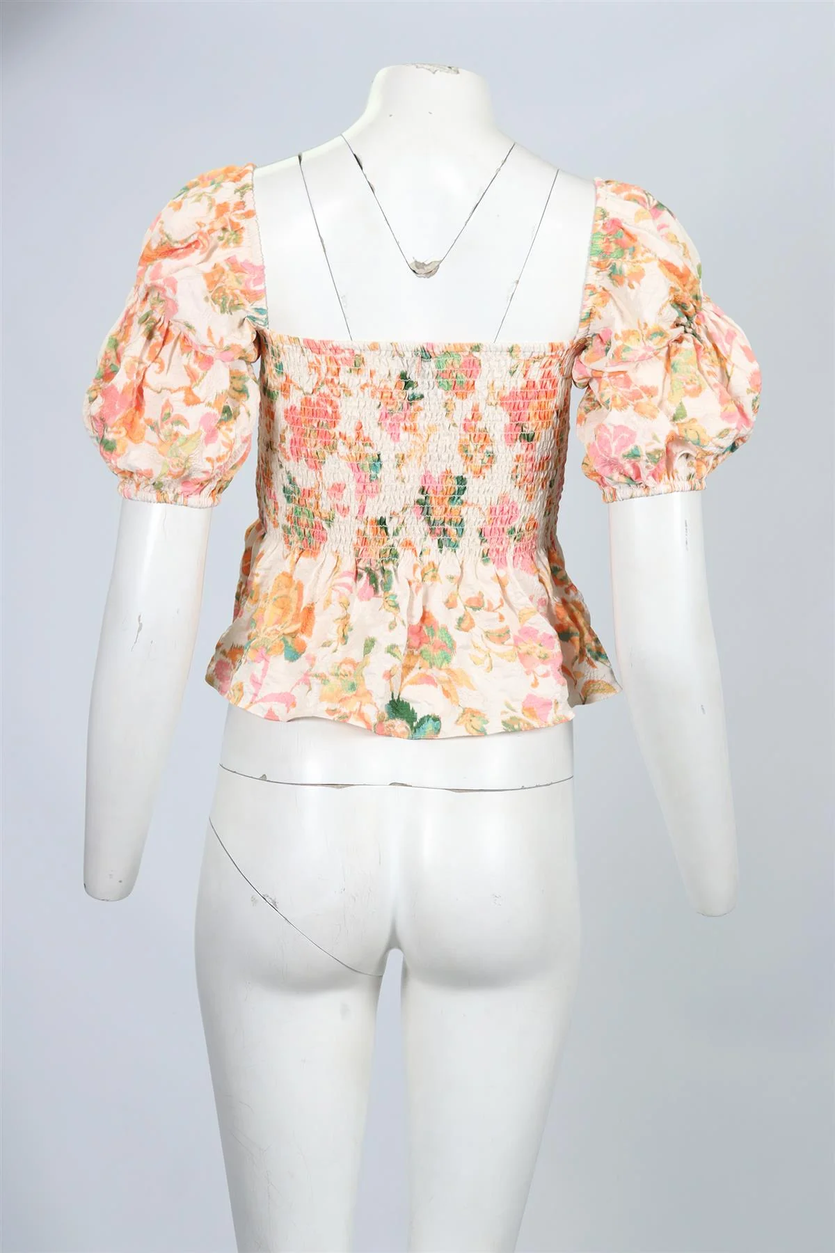 MISA LOS ANGELES FLORAL PRINT SATIN TOP MEDIUM - Image 4