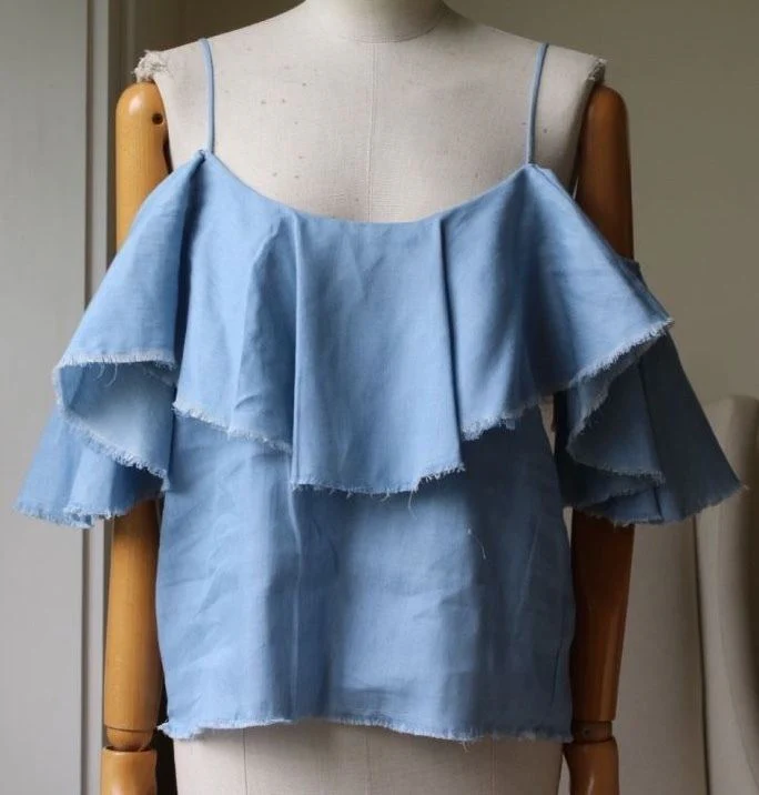 MISA MARINA DENIM TOP MEDIUM - Image 2